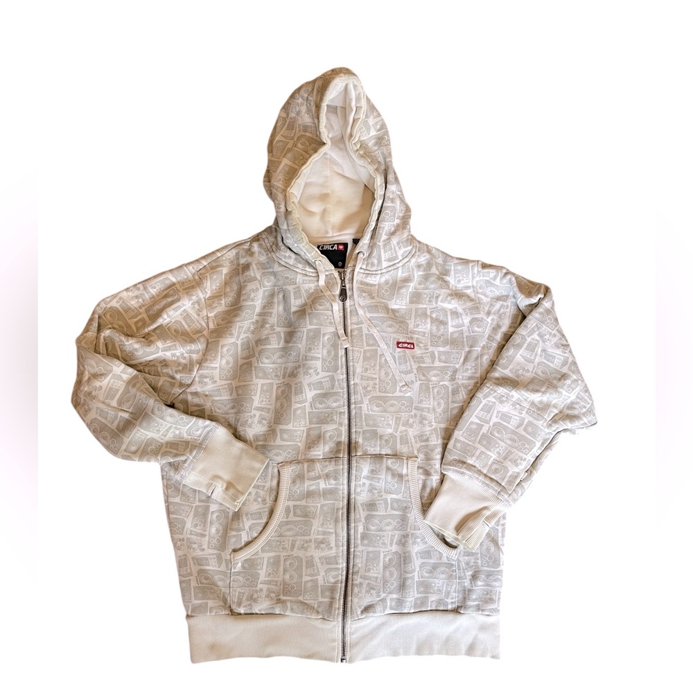 Vintage Circa Printed Zip Up - medium